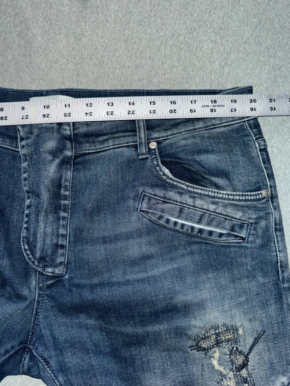Pierre Balmain Men’s‎ Slim Fit Blue Denim Jeans Dark Wash Size 40